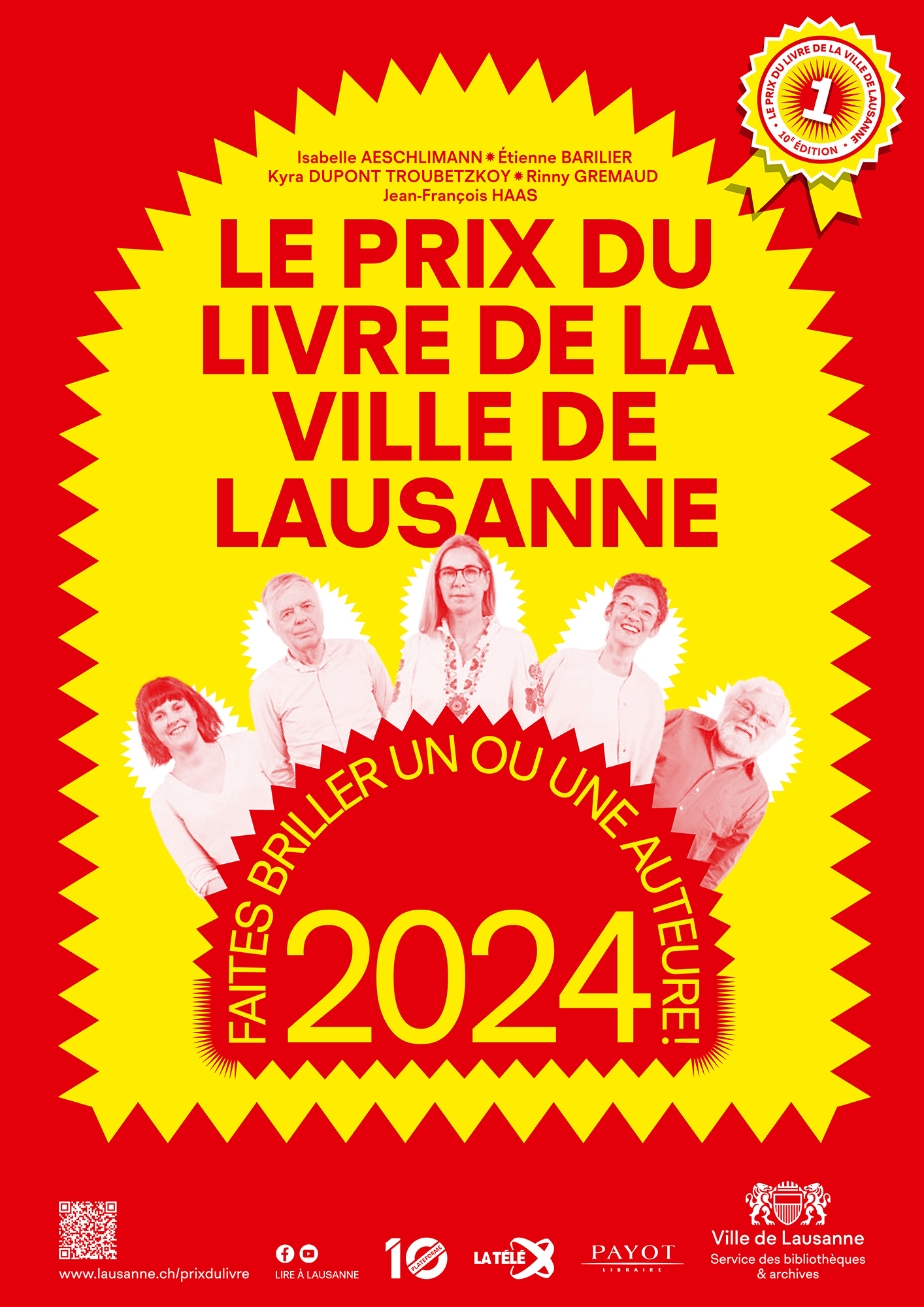 Votez pour le Prix du livre 2024 Éditions Favre